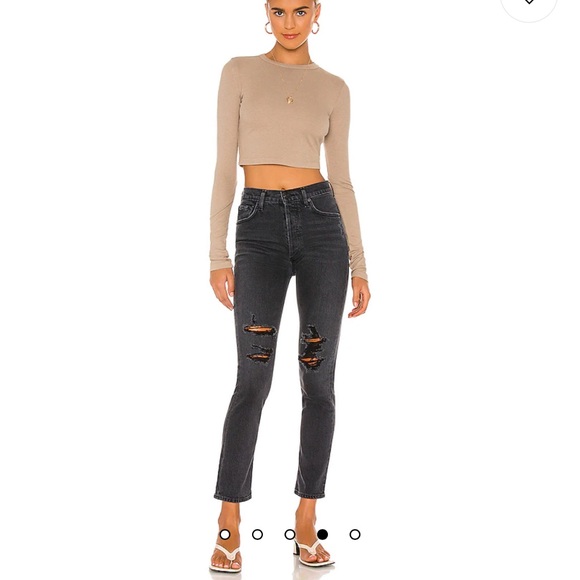 Citizens of Humanity Charlotte High Rise Straight in Happy Hour - Picture 6 of 9